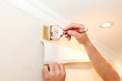 Pose de papier peint à Nédon — revêtements muraux et toiles de verre